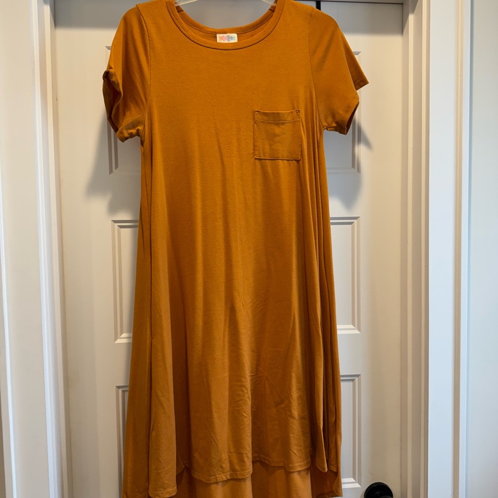 LuLaRoe Warm Orange T-Shirt Dress